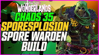 BEST SPORE WARDEN BUILD! Chaos 35 Made Easy (FrostWilder)// Tiny Tina's Wonderlands Build