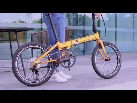 DAHON Archer P8 unfolded to ride with nature - 20 inch folding bike