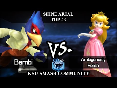 Shine Arial - Bambi (Falco) vs Ambiguously Polish (Falco, Peach) - Melee Top 48