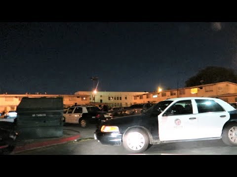 MOST DANGEROUS PROJECTS IN WATTS / LOS ANGELES AT NIGHT