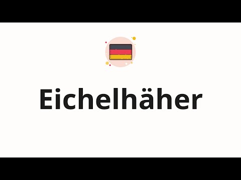 How to pronounce Eichelhäher