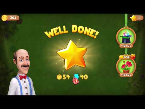 Gardenscapes Level 2446 With No Boosters - Bonus Scene With Austin