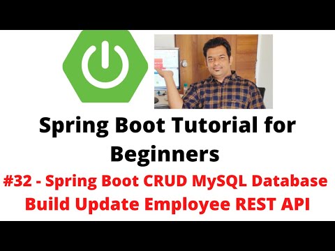 Spring Boot Tutorial for Beginners #32 - CRUD Database Project - Build Update Employee REST API