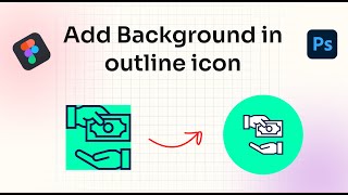 How to add Background in Outline icon - Expert Azi