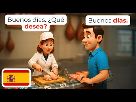 🇪🇸 Supermarket Conversations in Spanish | Learn Spanish for Beginners | A1-A2