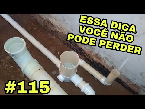 #115- How to make bathroom sewage plumbing.