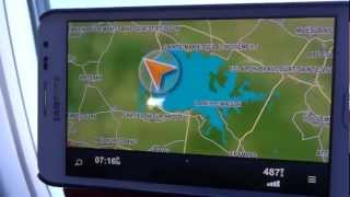 preview picture of video 'Trying my car satnav GPS while in Jet Airplane at 500 mph, see what happened.'