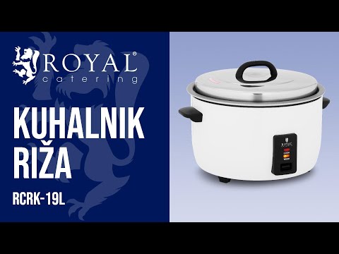 videoposnetek - Kuhalnik riža - 19 L - 2800 W - Royal Catering
