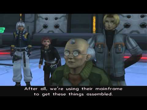 Xenosaga III HD Cutscene 167 - Escape from Labyrinthos (E.S. Hangar) - ENGLISH - REGULAR MODE