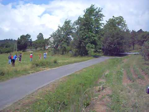 Łukasz Mrożek Fiat 126p bokiem Rajd Subaru 2008 OS Ujanowice