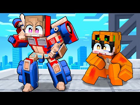 I BECOME A TRANSFORMERS SAVIOR IN MINECRAFT!!