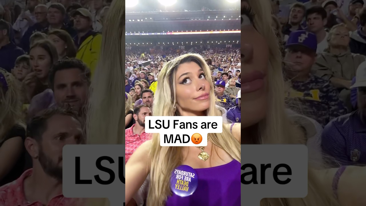 LSU Fans are MAD😳😅🏈 #shorts