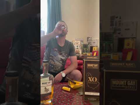 Mount Gay XO rum & cigar