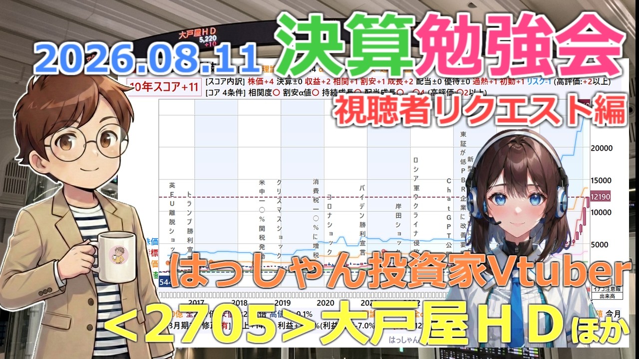 【株BizTV4K】決算勉強会【08/11】