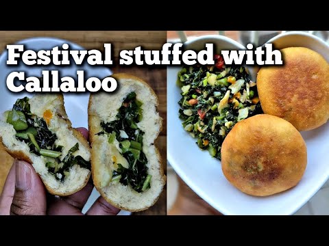 Festival stuffed with Callaloo and Saltfish