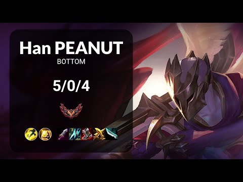 Han Peanut Jhin vs Miss Fortune BOTTOM - KR GRANDMASTER Patch 14.16