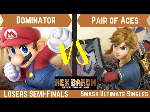Rex Baron 7 Losers Semi Finals - Dominator (Mario) Vs. Pair of Aces (Link)