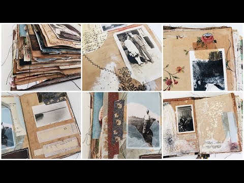 Nameless Vintage Art Journal Series Intro Supplies