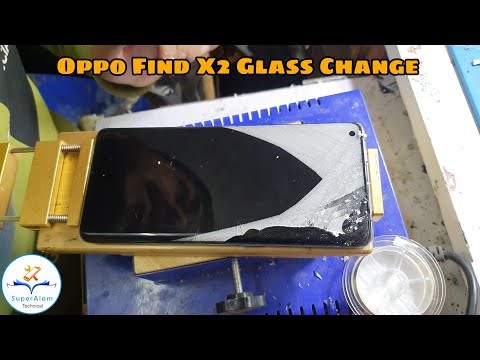 Oppo Find X2 Broken Front Glass Replacement || oppo Find x2 glass change