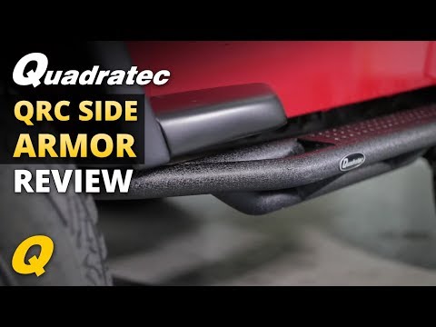 Quadratec QRC Side Armor with Step for 87 - 06 Jeep Wrangler YJ & TJ