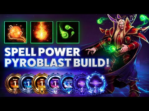 Kaelthas Pyroblast - SPELL POWER PYROBLAST BUILD! - Hardstuck Bronze 5 Adventures 2022