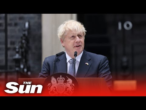 LIVE: Boris Johnson makes a farewell address outside Number 10