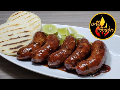 Chorizos caseros fácil I Deliciosos chorizos caseros con miel de panela I chorizos con melao