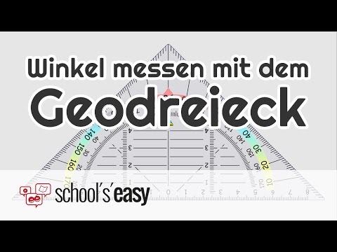 Winkel messen mit dem Geodreieck