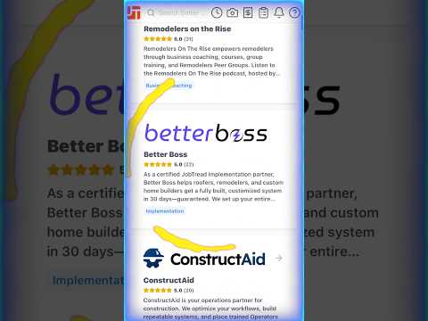 A partner claims to be the highest rated JobTread partner, likely promoting their services using the JobTread platform.
