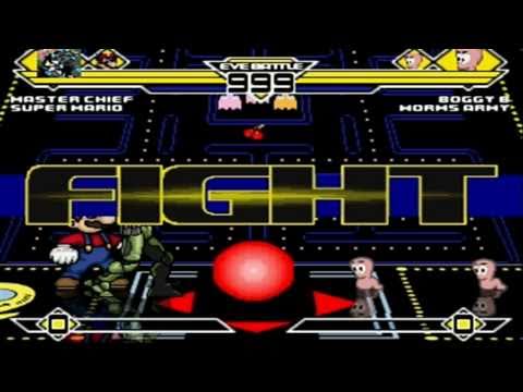 Master Chief and Super Mario vs Army of Worms??? MUGEN Battle!!!