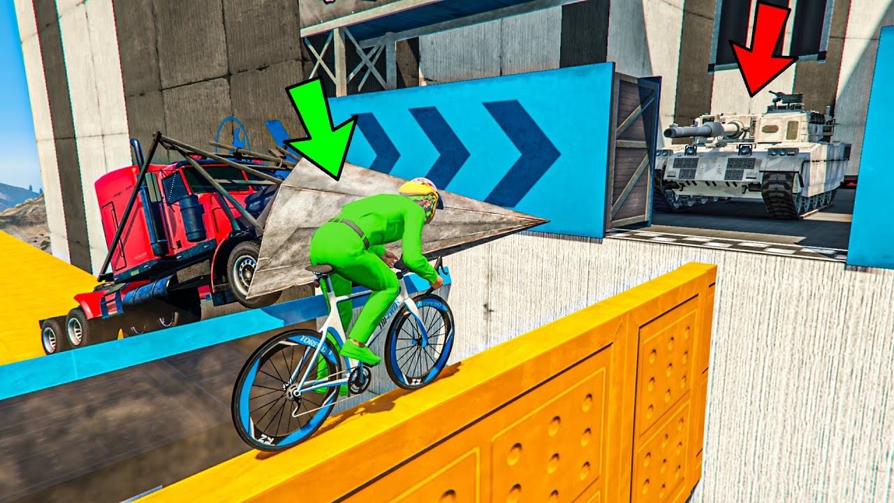CORRE O TE ATROPELLO EN BICI!! JUGADA HISTÓRICA! - GTA 5 ONLINE