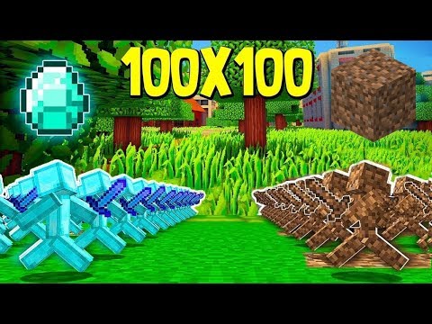 100 ELMAS ORDUSU VS 100 TOPRAK ORDUSU 😱 - Minecraft