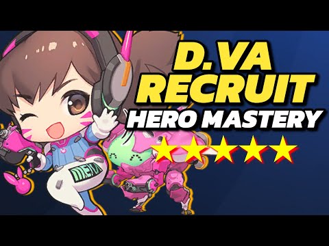 「Hero Mastery」 D.VA RECRUIT HIGH SCORE 5 STARS (Overwatch 2 Guide)