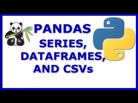 Python Pandas Tutorial 1 For Data Science Analytics Create Manipulate Series Dataframes Csvs