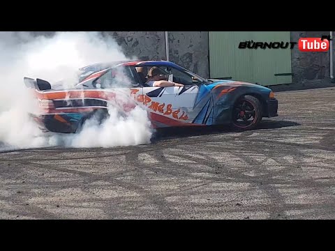 Pokaz mocy BMW E36 328 "TOP MEBEL" - Majówka z BMW Dobrzyca 2018