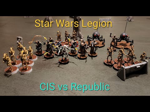 Star Wars Legion 800 Point Battle Report: CIS vs Republic