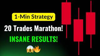 1 Minute Binary Options Trading Strategy ( 20 Trades Marathon) for Pocket Option, Quotex, Binomo