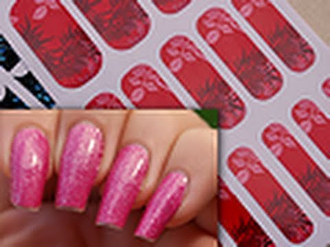 comment poser autocollant sur ongles