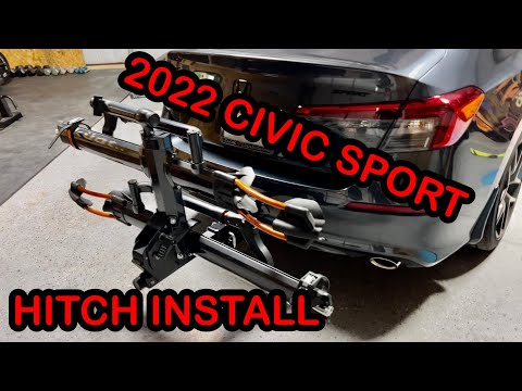 2022 Civic Hitch Install with Bike Rack