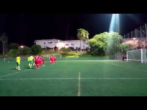 Golazo de libre directo de ivan cabeza. U.D. Los barrios 1 - Jimena 0