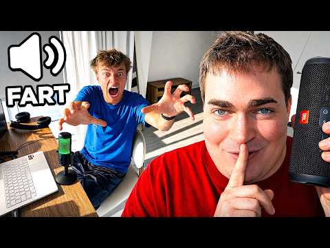 Wireless Speaker Prank On My Little Brother..