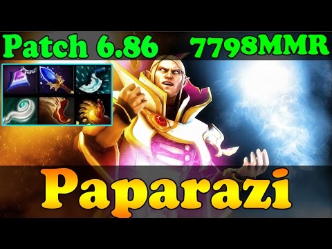 Dota 2 - Patch 6.86 : Paparazi Top 1 MMR China Plays Invoker Vol 2 - Ranked Match Gameplay!