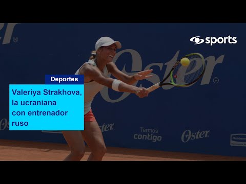 Valeriya Strakhova, la ucraniana con entrenador ruso en el WTA 125 de Cali