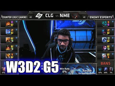 CLG vs Enemy eSports | S5 NA LCS Summer 2015 Week 3 Day 2 | Counter Logic Gaming CLG vs NME W3D2 G5