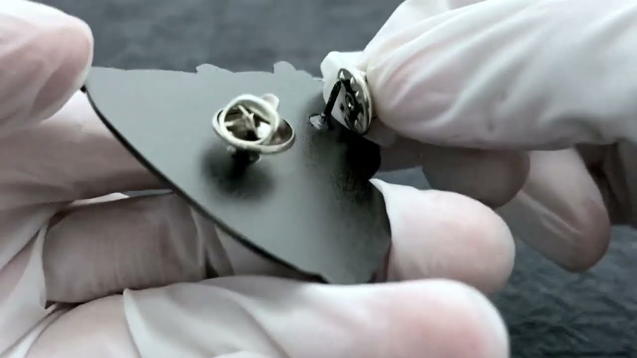 1604 - Little Old Man Pajama Element Enamel Emblem Badges