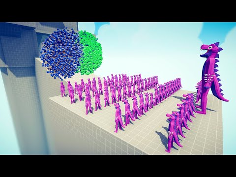 100x T-REX + GIANT T-REX vs DUO GODS - Totally Accurate Battle Simulator TABS