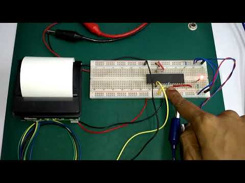 Thermal Printer interfacing with PIC16F877A