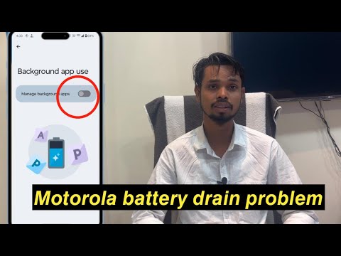 Battery drain problem in motorola / background app use setting