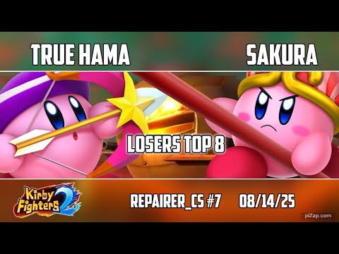 TRUE HAMA (Archer) vs Sakura (Staff) Japan Kirby Fighters 2 Tournament Repairer_CS 7