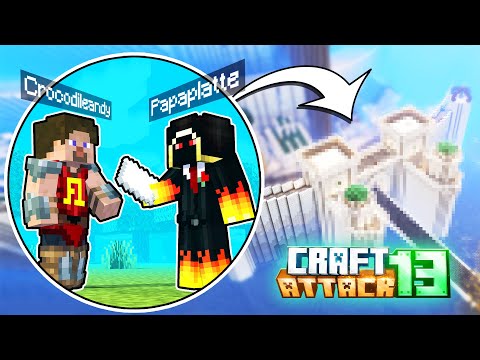 Ich BAUE das Tor bei PAPAPLATTE - Craft Attack 13